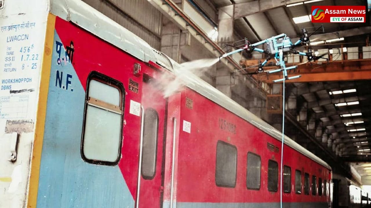 Cleanliness drive takes off at Kamakhya station, drone takes command for the first time