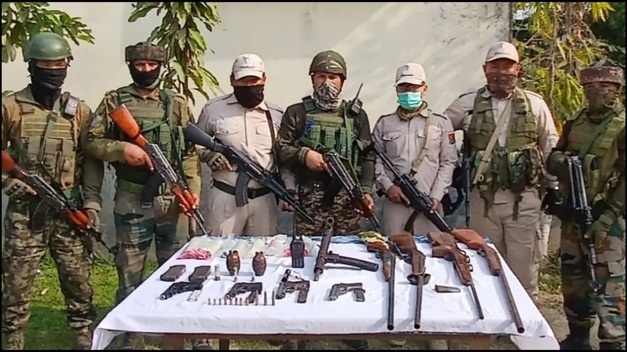 Security forces got a big success in Manipur, four militants arrested and weapons recovered