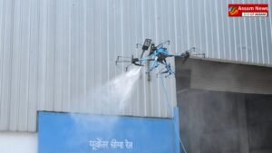 Assam News: New method of cleaning with drone, Northeast Railway successfully tested it in Kamakhya