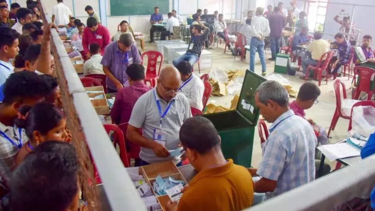 Counting of votes continues since morning in Assam Panchayat elections – BJP wins 6 seats amid tight security