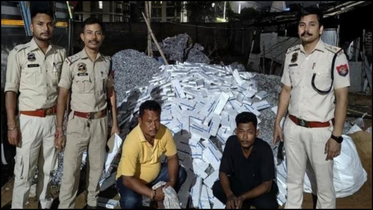 Smuggling racket busted in Guwahati with truck carrying foreign cigarettes, police made huge recovery