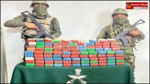 Strict action by Assam Rifles, drugs worth crores found in Kelkang!