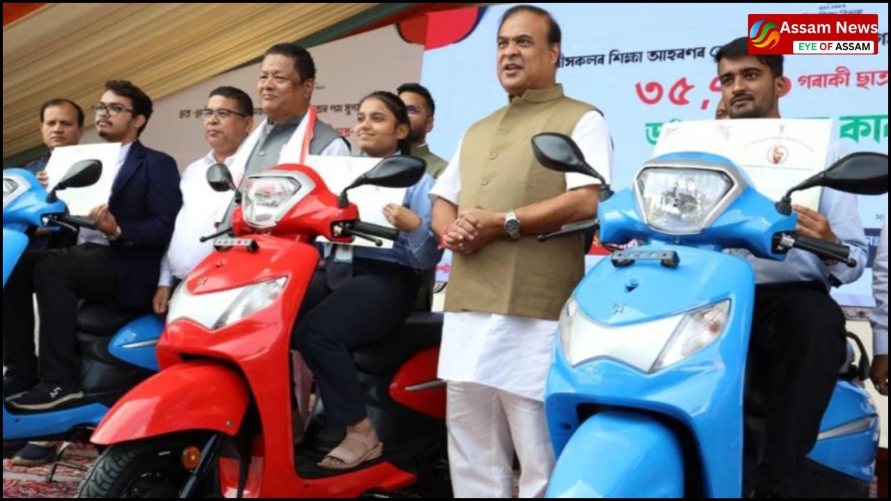 Assam: Scooters for students securing 80% in HS final examination