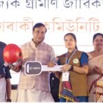 Guwahati: Himanta Biswa Sharma distributed scooters under the Sakhi Express scheme in Guwahati