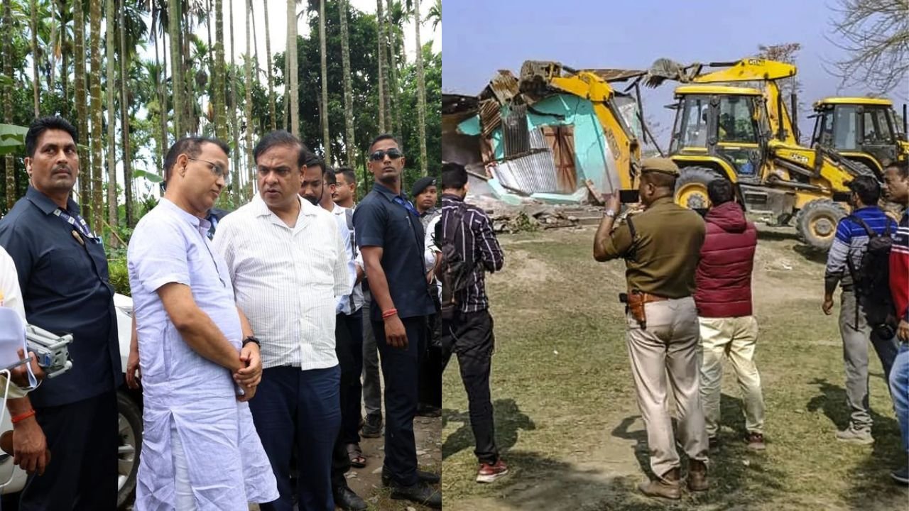 Anti-encroachment drive in Assam has created a stir in the North-Eastern states! Muslim protests in the guise of removing encroachment in Assam?