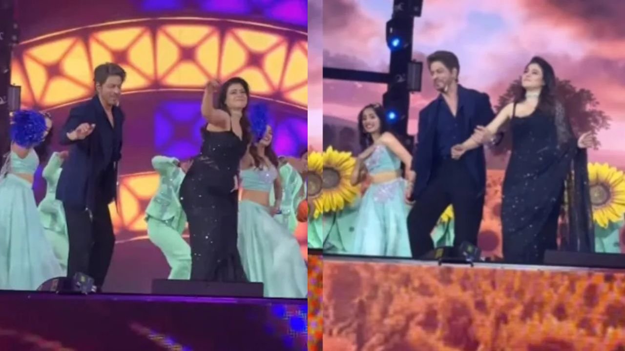 The romance of the 90s returned to the Filmfare stage, when Shah Rukh and Kajol once again ruled hearts.