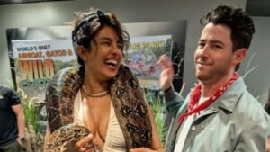 Priyanka Chopra shared shocking pictures, a python wrapped around her neck became the topic of discussion.