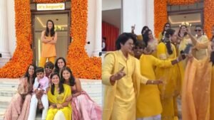 Team Brides had a blast dancing at Smriti Mandhana's Haldi ceremony, with the celebrations taking over social media.