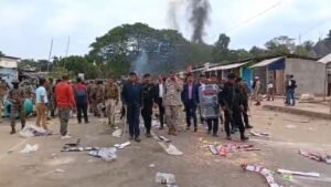 Assam News: A horrific scene of violence unfolded at Kheroni market in Assam, where police resorted to baton charges and tear gas.