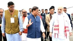 Assam News: Amit Shah on a visit to Guwahati, inaugurates the Batadrava project and a 5000-seater auditorium in Nagaon.