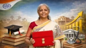 Budget 2026 announces an education revolution, 5 university townships, and 3 new Ayurveda colleges.