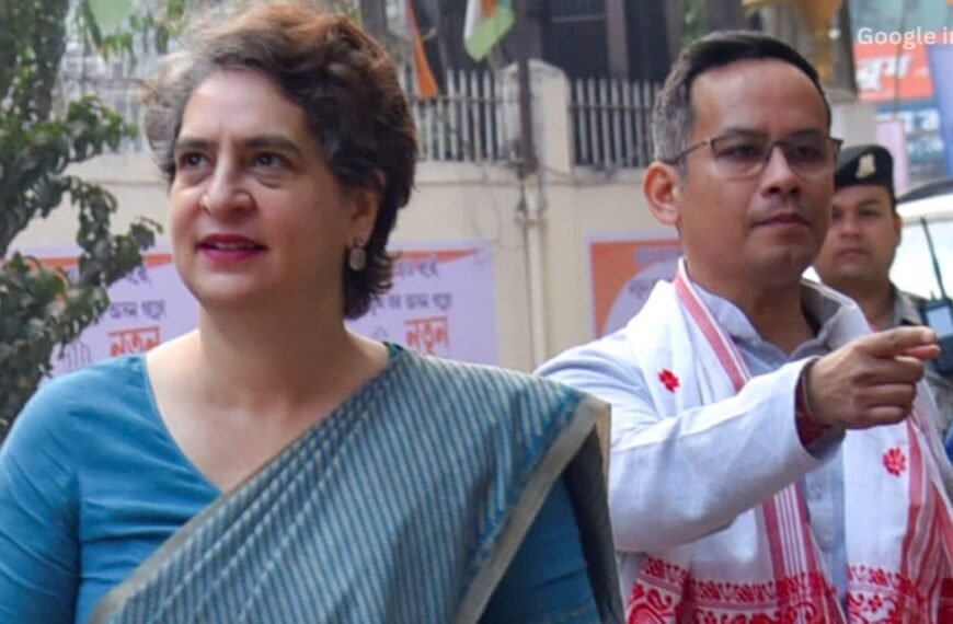 Priyanka Gandhi Slams Assam CM for Dragging Gaurav Gogoi’s Family into Political Attacks