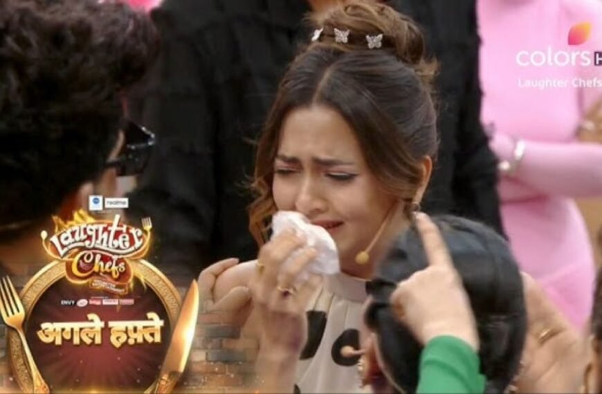 Tejasswi Prakash crying on the 'Laughter Chefs' set, and a funny moment with Aly Goni and Karan Kundrra.