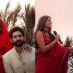 Kritika Kamra's red saree and Gaurav Kapoor's sherwani added glamour to the wedding
