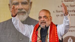 Amit Shah Promises End to Infiltration if NDA Wins Assam West Bengal and Tripura